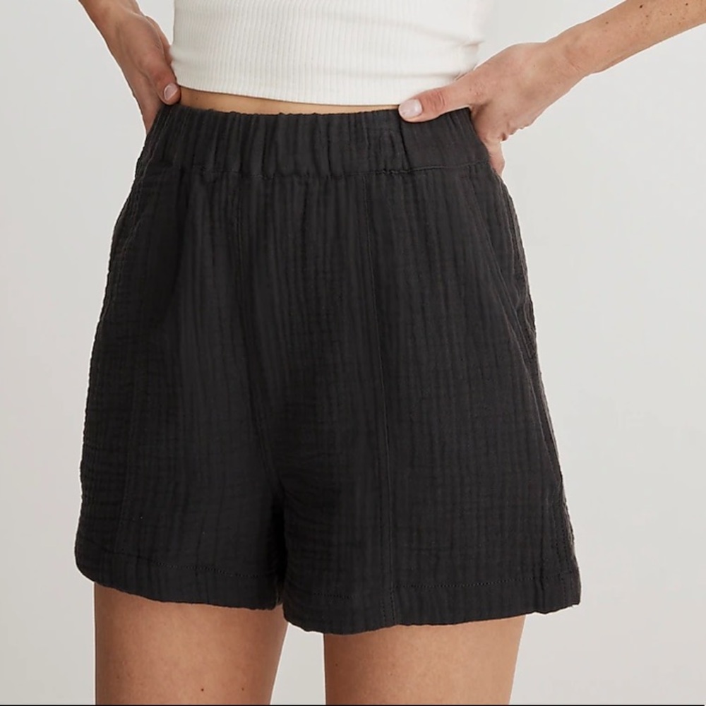 Madewell Pull On Shorts Lightspun - grey